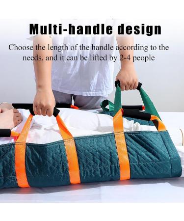 Transfer Positioning Pad Patient Transfer Sheet(46'' X 27'') with 12 Reinforced Handles 115 Kg Load 3 Layers Embossed and Waterproof Oxford Cloth for Patients Moving Turning Lifting - Buy Online on GoSupps.com