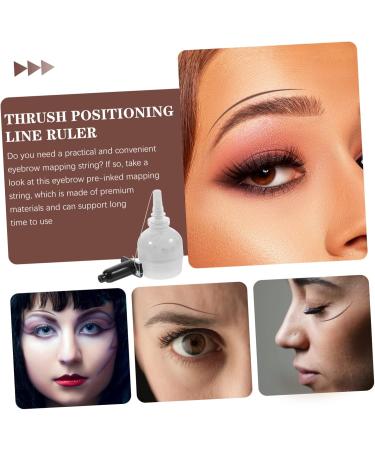 PLAFOPE Eyebrow Line String Drawing Brow Line Positioning Ink Women M Bottled Tool Makeup Linem Eyebrow Ruler Pre- 6.5x2.6cm White - Buy Online on GoSupps.com