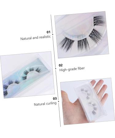 Beavorty 2 Pairs Segmented Lashes Fake Eyelashes Handmade Eyelashes fake long eyelash dramatic eyelashes Segmented False Eyelashes Artificial Eyelashes High-grade fiber 3d set manual - Buy Online on GoSupps.com