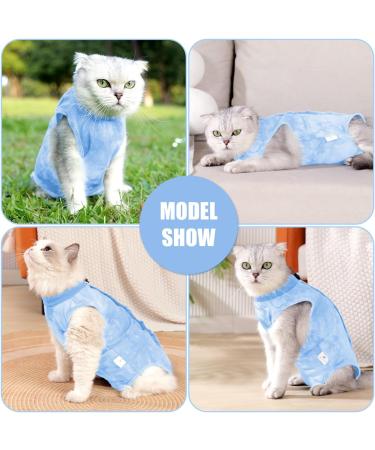Shop Lianzimau Katzenbody - Post-Op Cat Body Suit | Medical Clothing for Cats | Anti-Losing Light Blue Suit - International Shipping - Buy Online on GoSupps.com