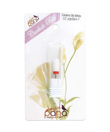 PANA 3/32 Flat Top Large Barrel Ceramic Bit - Fine Grit - Professional Nail Drill Bit - Buy Online on GoSupps.com