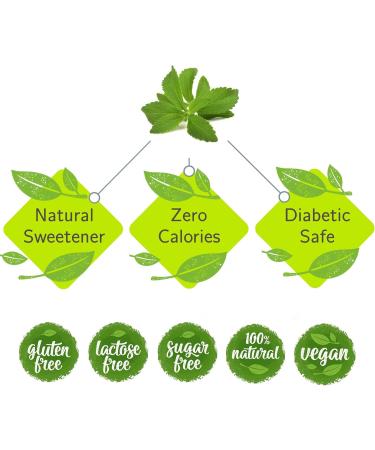 Stevia Liquid Sweetener Drops 2x200ml | Natural Sugar Substitute for Baking Tea & Coffee | Sugar-Free Sweets - Buy Online on GoSupps.com