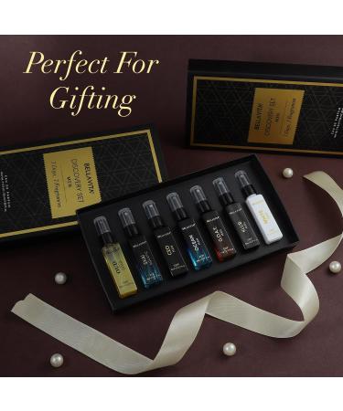 BELLAVITAA Discovery Gift Set 7x8ML Eau De Parfum Perfume for Men with Woody Fresh & Oud Long Lasting EDP Fragrance Scent - Buy Online on GoSupps.com