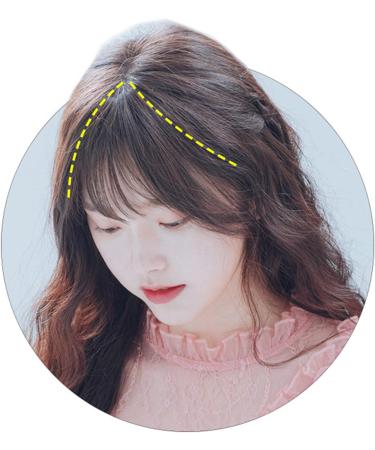 Bangs Hair Clip Lifelike Hair Extensions Wispy Bangs Clip Dark Brown Fake Air Bangs Fringe Refine Facial Contour 3D Real Human Hair Bangs for Daily Wear - Buy Online on GoSupps.com