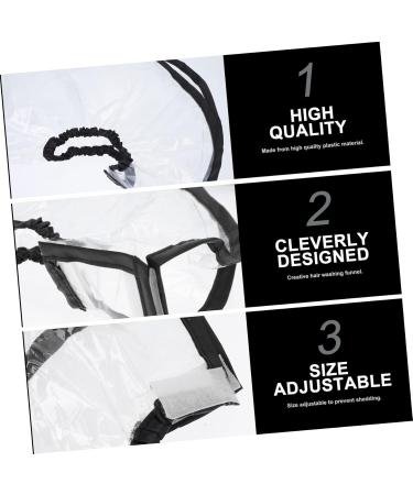 SKISUNO 2pcs Shampoo Funnel Puff Adjustable Hair Washing Apron Clear Hair Funnel Dye Ponytail Child Pe Major - Buy Online on GoSupps.com