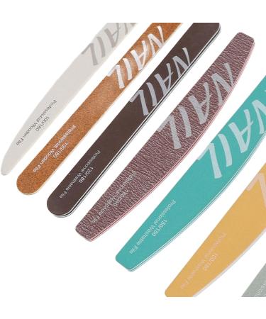 9 Piece Professional Nail File Set for Acrylic Nails Efficient Manicure Tools with Sand Strip Set for Nail Care - Buy Online on GoSupps.com