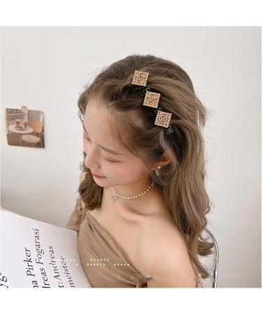 Rsvelte Hair Clips - 2023 New Sparkling Crystal Stone Braided Hair Clips Clover Hair Clips Three Flower Side Hair Clip Satin Fabric Hair Bands Keep Hair Styling Sectioning (6 Pcs) - Buy Online on GoSupps.com