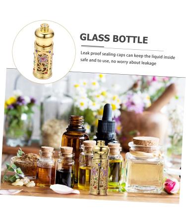 Beatifufu Essential Oil Empty Bottle Essential Oils Bottle Portable Bottle Decor Perfume Bottle Exquisite Bottle Decor Alloy Glass Perfume Bottle Perfume Storage Bottle Essence Bottle - Buy Online on GoSupps.com