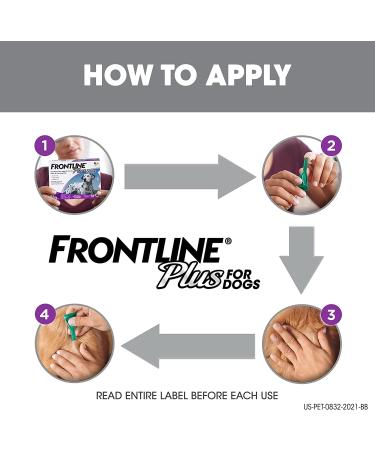 FRONTLINE Plus Flea & Tick Treatment for Large Dogs (45-88 lbs) - Effective Protection - Buy Online on GoSupps.com