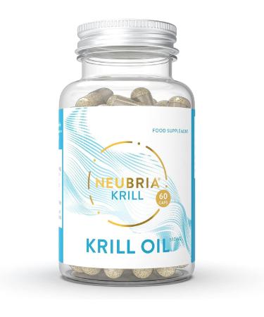 Neubria Superior Krill Oil Capsules - Sustainable Omega 3 Source with High EPA and DHA Levels (318mg per Serving) - 60 Soft Capsules, Non-GMO - Buy Online on GoSupps.com