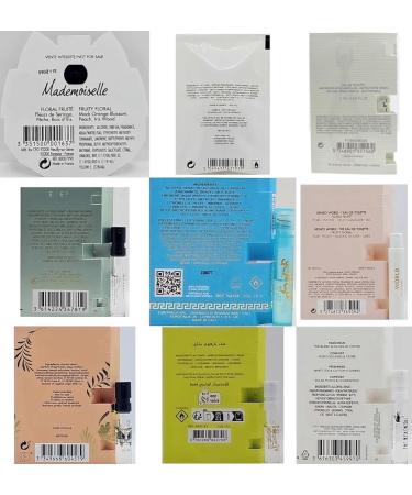Women's Designer Fragrance Sampler Set - Luxury High End Perfume Vial Sample Most Popular (8 Random Samples) 0.01 Fl Oz (Pack of 8) - Buy Online on GoSupps.com