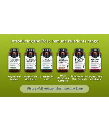 Premium Quality Natural Magnesium Glycinate 500mg Vegan Capsules - 100 Count - Highest Bioavailability - Unflavoured - Buy Online on GoSupps.com