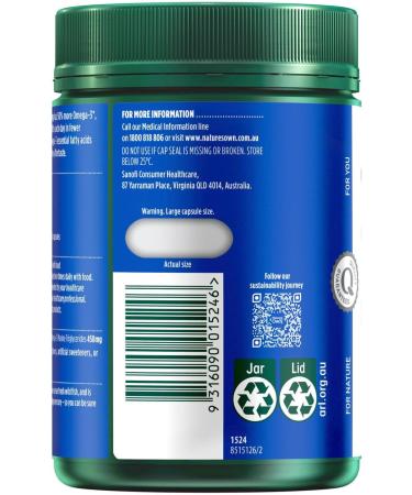 Nature's Own Omega 3 High Strength Odourless Fish Oil 1500 MG X 200 Caps - Buy Online on GoSupps.com