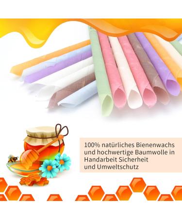 16 Piece Beeswax Ear Candles Set - Ear Wax Removal 8 Fragrances Perfect for Ear Aroma Therapy - Buy Online on GoSupps.com
