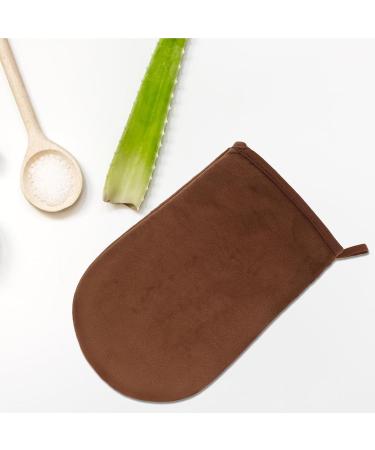 Moufles Autobronzant Floqu Noir Bords Droits Applicateur R utilisable pour Corps et Dos Outil Doux pour Application Uniforme de Lotion Autobronzante Kit Pratique - Buy Online on GoSupps.com