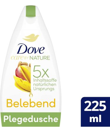 Unilever Germany Dove Care by Nature Invigorating shower gel with mango butter and almond extract shower bath with 5 x natural ingredients for a smooth and nourished skin feeling 225 ml pack of 1 - Buy Online on GoSupps.com