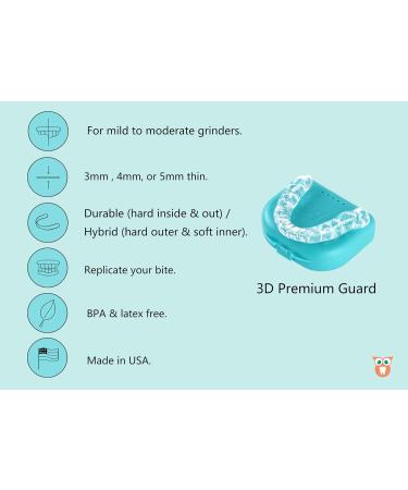 Custom Night Guard Kit by Owl Dental Lab - 3D Premium Mouth Guard for Teeth Grinding (Bruxism) & TMJ Relief - Best Fit International Shipping Available - Buy Online on GoSupps.com