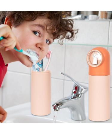 Zimoer Portable Toothbrush Case for Kids - 2 Pack Dust Protection Holder for Home Camping Hiking & School (Orange & Green) - Buy Online on GoSupps.com