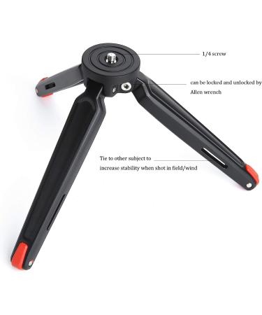 Mini Tripod Stand Base for DSLR Camera & Stabilizers | Ruittos RT-T21 | Compatible with Zhiyum, Moza, Feiyu, Godox | Tabletop Tripod for Photography & Videography - Buy Online on GoSupps.com