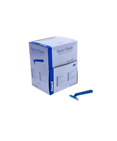 Romed Disposable Razors - Single-Edged Blue Non-Sterile 100 Pieces | International Shipping Available - Buy Online on GoSupps.com