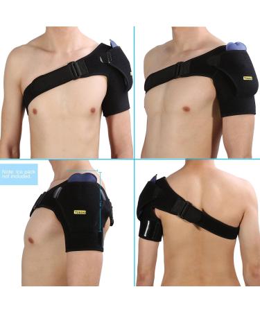 Yosoo Shoulder Brace Breathable Neoprene Support with Adjustable Strap for Men & Women Pressure Version - Buy Online on GoSupps.com