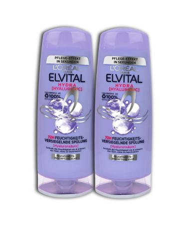 L'OR AL L'Or al Elvital Pack of 2 Hydrating Conditioners with Hyaluronic Acid 2 x 250 ml