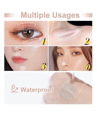 ALICE Glitter Eyeshadow - Moon Gold Bling Highlight - 24H Long Lasting - Vegan - Easy to Apply - Brilliant Colored Flash 001B - Buy Online on GoSupps.com