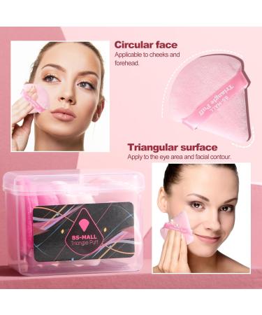BS-MALL Powder Puff & Mini Makeup Sponge Set - 12 Pink Blush & Concealer Applicators - Perfect for Flawless Makeup - Buy Online on GoSupps.com