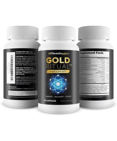 Gold Ritual Advanced Memory Formula Capsules - Our Best Mental Clarity And Focus Supplements - Memory Supplements Highest Rating For Seniors - Mental Focus Vitamins - Central Nervous System Support - Buy Online on GoSupps.com