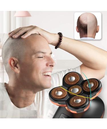 Buy 5D Floating Electric Head Shaver for Bald Men | 5-in-1 Grooming Kit with Beard Trimmer & LED Display | USB Rechargeable - International Shipping - Buy Online on GoSupps.com
