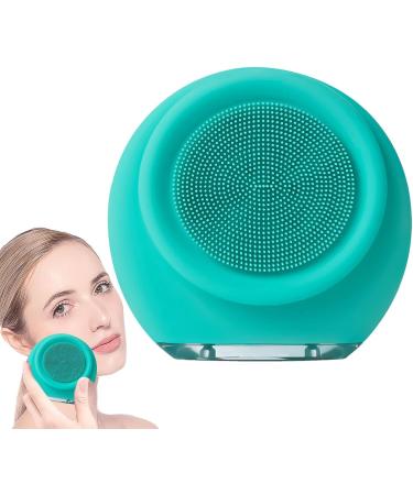 demaxiyad Facial Cleansing Brush | Gentle Electric Face Exfoliator Scrubber Face Wash Brush - Skin Rejuvenating Face Exfoliator Scrubber Silicone Face Brush Cleanser for Family Green - Buy Online on GoSupps.com