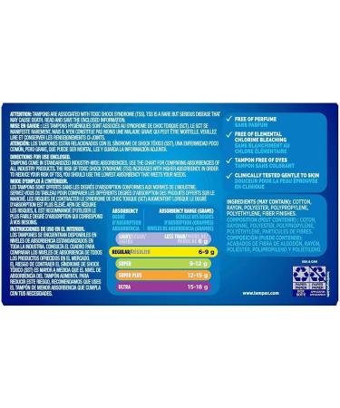 Tampax Regular Tampons - Flushable Cardboard Applicator - 10 ct - Buy Online on GoSupps.com