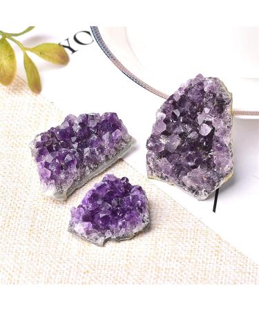 Crystal Rough 1PC Natural Amethyst Crystal Cluster Quartz Raw Crystals Stone Decoration Ornament Purple Stone Ore 1PC Random Delivery - Buy Online on GoSupps.com
