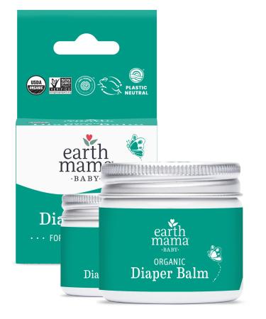 Earth Mama Organic Diaper Balm | Diaper Cream with Calendula | Calm Skin Baby Essentials for Diaper Bag |Multipurpose Baby Ointment 2-Fluid Ounce (2-Pack) 2 Fl Oz (Pack of 2)