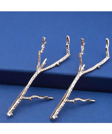 Yheakne Boho Leaf Hair Clip Gold Branch Hair Clip Pen Vintage Leaf Barrette Hair Clip Decorative Hair Clips Metal Hair Accessories for Women and Girls - Buy Online on GoSupps.com