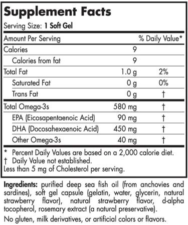 Nordic Naturals Daily DHA 1000mg - Natural Fruit Flavor - 30 Soft Gels - Buy Online on GoSupps.com