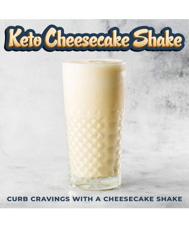Cheesecake Keto Meal Replacement Shake 2lbs - Low Carb Protein Powder Shake Mix High Fat with MCTs Collagen Peptides and Real USA Cream Cheese Cheesecake 32 Ounce (Pack of 1) - Buy Online on GoSupps.com