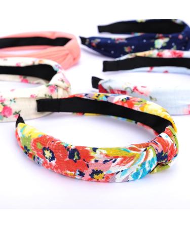 10 Pcs Wide Turban Knotted Headbands for Women and Girls - Non Slip Hair Accessories - Buy Online on GoSupps.com