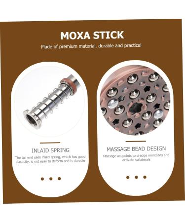 Healeeved 3 STK Copper Moxibustion Pot - Moxa Mug & Vacuum Massage Roller - Enhance Your Wellness with Moxa Therapy Tools - Buy Online on GoSupps.com