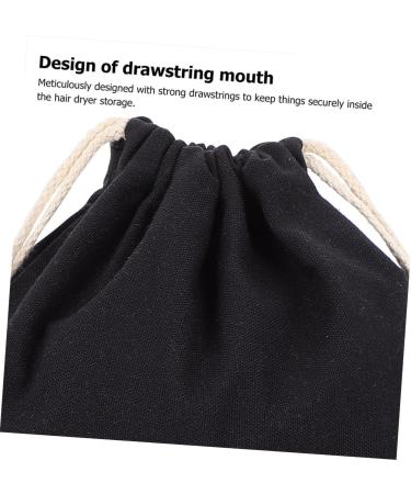 HAPINARY 12 Pcs Hair Dryer Storage Bag Travel Organizer Pouch Drawstring Storage Bag Hair Bag Fabric Black - Buy Online on GoSupps.com