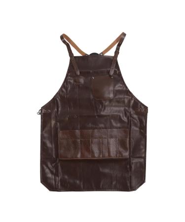 ZJchao Hair Stylist Vest Barber Hairdresser Smock with Pocket Hair Stylist Apron Waterproof High Durability Retro Adjustable Apron with Pockets Barber Apron Salon Robes Smock