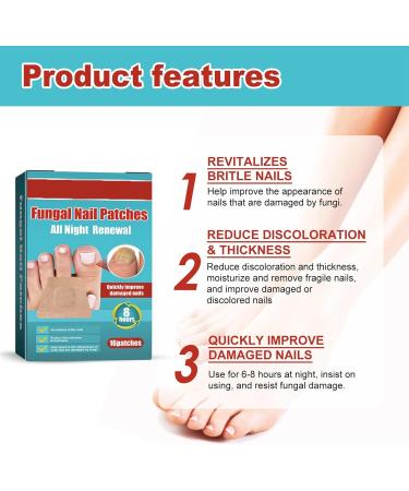 Fungal Nail Treatment Patches - Renewal Nighttime Anti Fungus Repair - Restores Healthy Nails - 16pcs - Buy Online on GoSupps.com