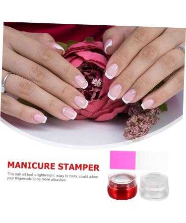Beaupretty 2 Sets Manicure tools abs nail tools nail polish Nail Art Stamper tool manicure silicone beauty products aluminum nail nail art tools nail plate Nail Art Board seal die - Buy Online on GoSupps.com