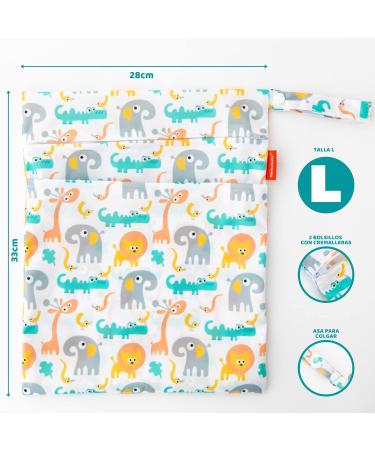 Homybaby Waterproof Wetbag x2 - Perfect for Kindergarten & Diaper Storage | Durable Laundry Bags for Kids - Buy Online on GoSupps.com