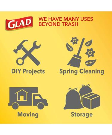 GLAD ForceFlexPlus XL X-Large Kitchen Drawstring Trash Bags - 20 Gallon Grey Trash Bag  Fresh Clean with Febreze Freshness 80 Count (Package May Vary) 80 Count (Pack of 1) - Buy Online on GoSupps.com