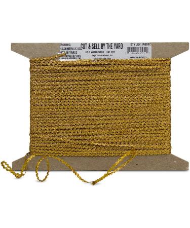 1/8 Metallic Mini Ric Rac Trim by the Yard - Metallic Gold (36 yards) - Buy Online on GoSupps.com