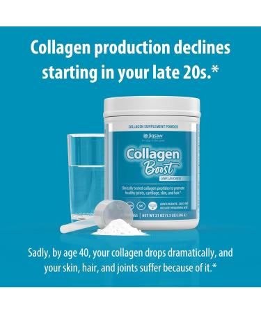 Jigsaw Health Collagen Boost | Promotes Healthy Joints, Cartilage, Skin, and Hair | 30 Servings - Buy Online on GoSupps.com