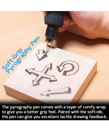 WEP 939-II Pyrography Station Wood Burning Kit 32-IN-1 with 20 Tips, Stencils, Pen Holder - Complete Woodburning Tool Set - Buy Online on GoSupps.com