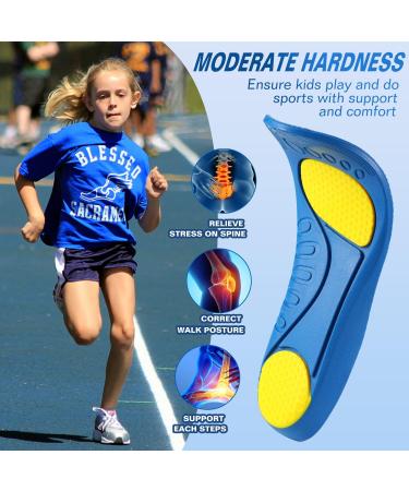 Buy Bacophy Kids Orthotic Arch Support Insoles | Cushioning Inserts for Flat Feet & Heel Pain Relief (Sizes 5-7 M US - Buy Online on GoSupps.com