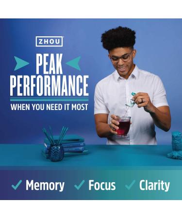 Zhou Nutrition Neuro-Peak Berry Water Enhancer 1.69 fl oz - Boost Focus & Energy - Buy Online on GoSupps.com